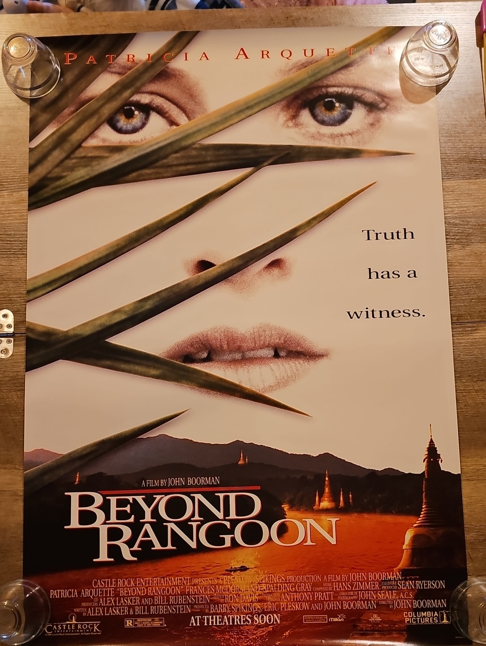 Vintage 1995 Original Video Store Promo Poster - Beyond Rangoon